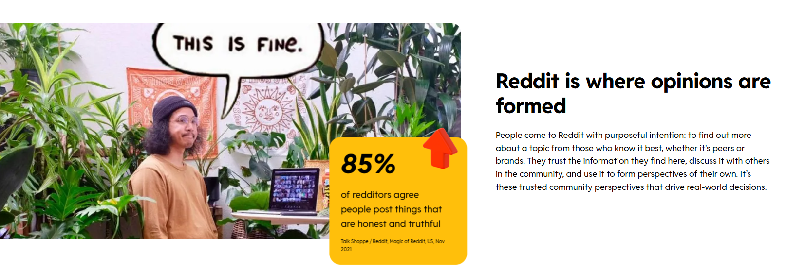 Capture d'écran du site de Reddit Ads.